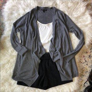 Cashmere Blend Open Cardigan